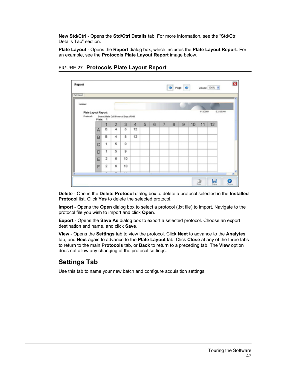 Settings tab | Luminex xPONENT 3.1 Rev 2 User Manual | Page 60 / 145