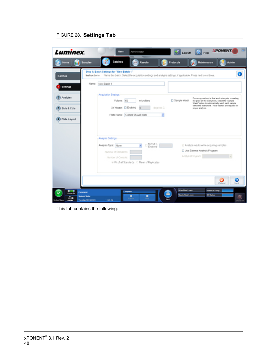 Luminex xPONENT 3.1 Rev 2 User Manual | Page 61 / 145