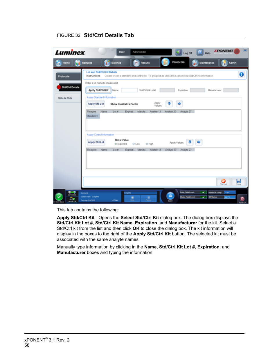 Luminex xPONENT 3.1 Rev 2 User Manual | Page 71 / 145