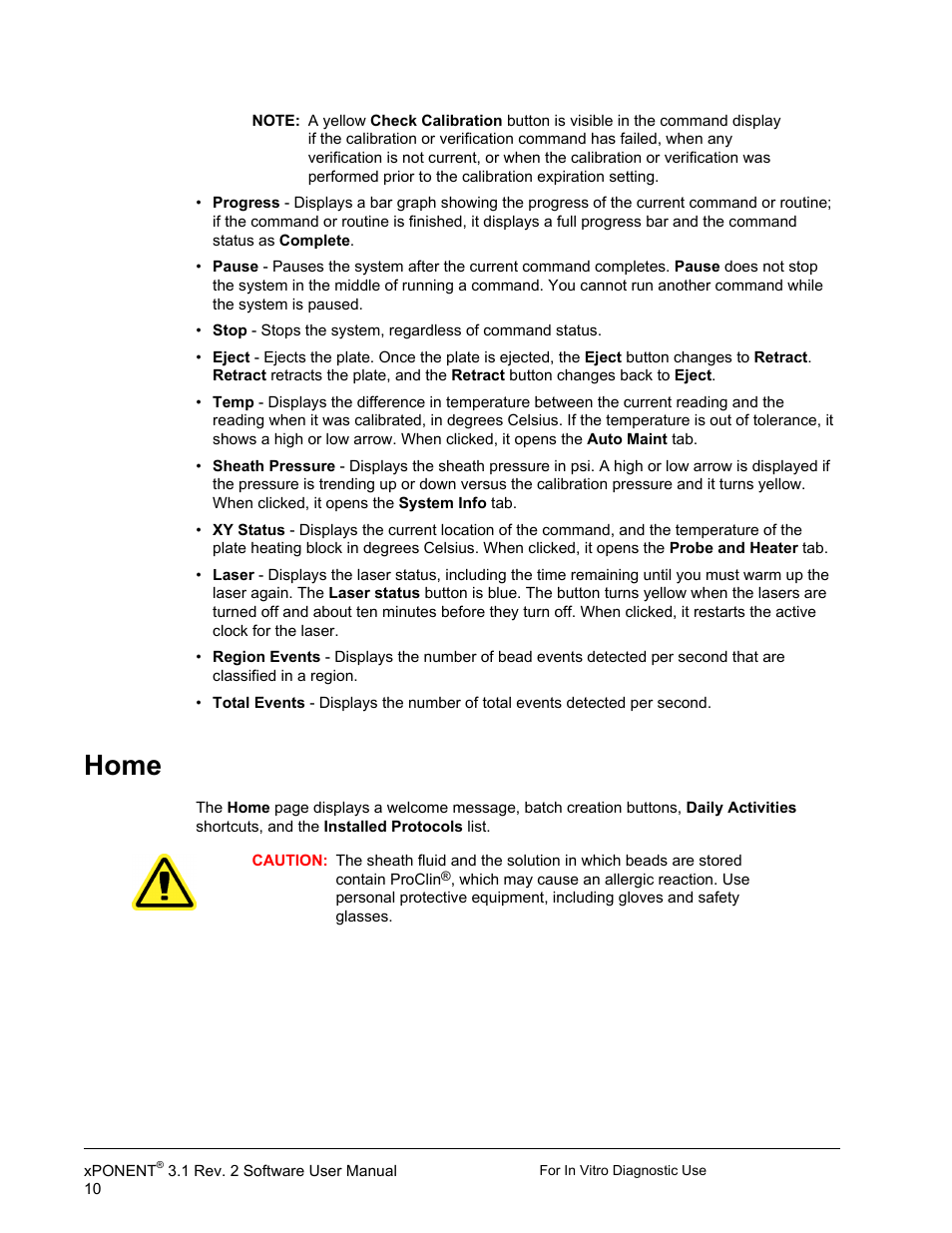Home | Luminex xPONENT 3.1 Rev 2 (IVD) User Manual | Page 20 / 108