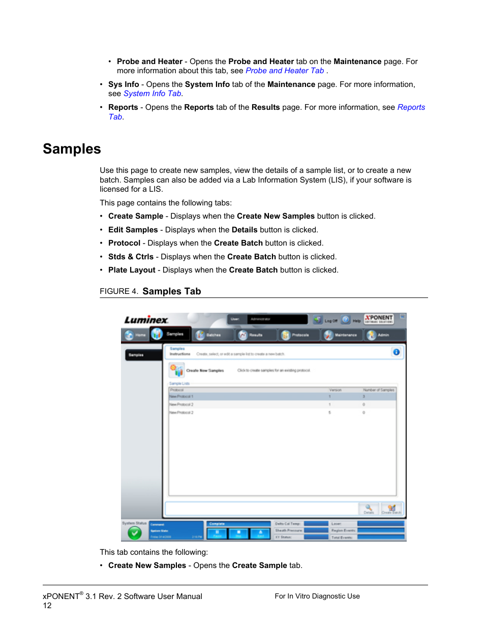 Samples | Luminex xPONENT 3.1 Rev 2 (IVD) User Manual | Page 22 / 108