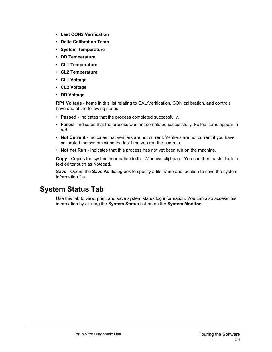 System status tab | Luminex xPONENT 3.1 Rev 2 (IVD) User Manual | Page 63 / 108