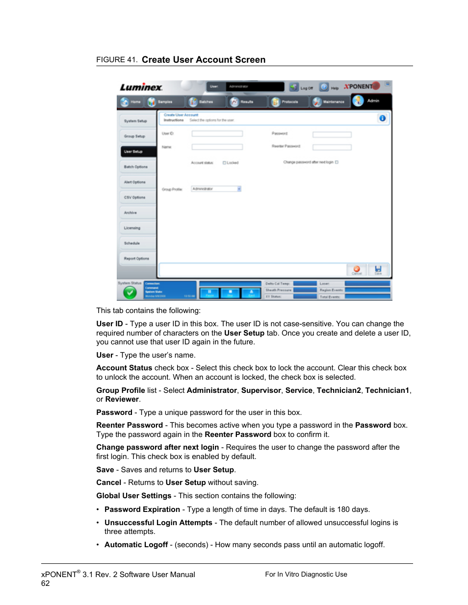 Luminex xPONENT 3.1 Rev 2 (IVD) User Manual | Page 72 / 108
