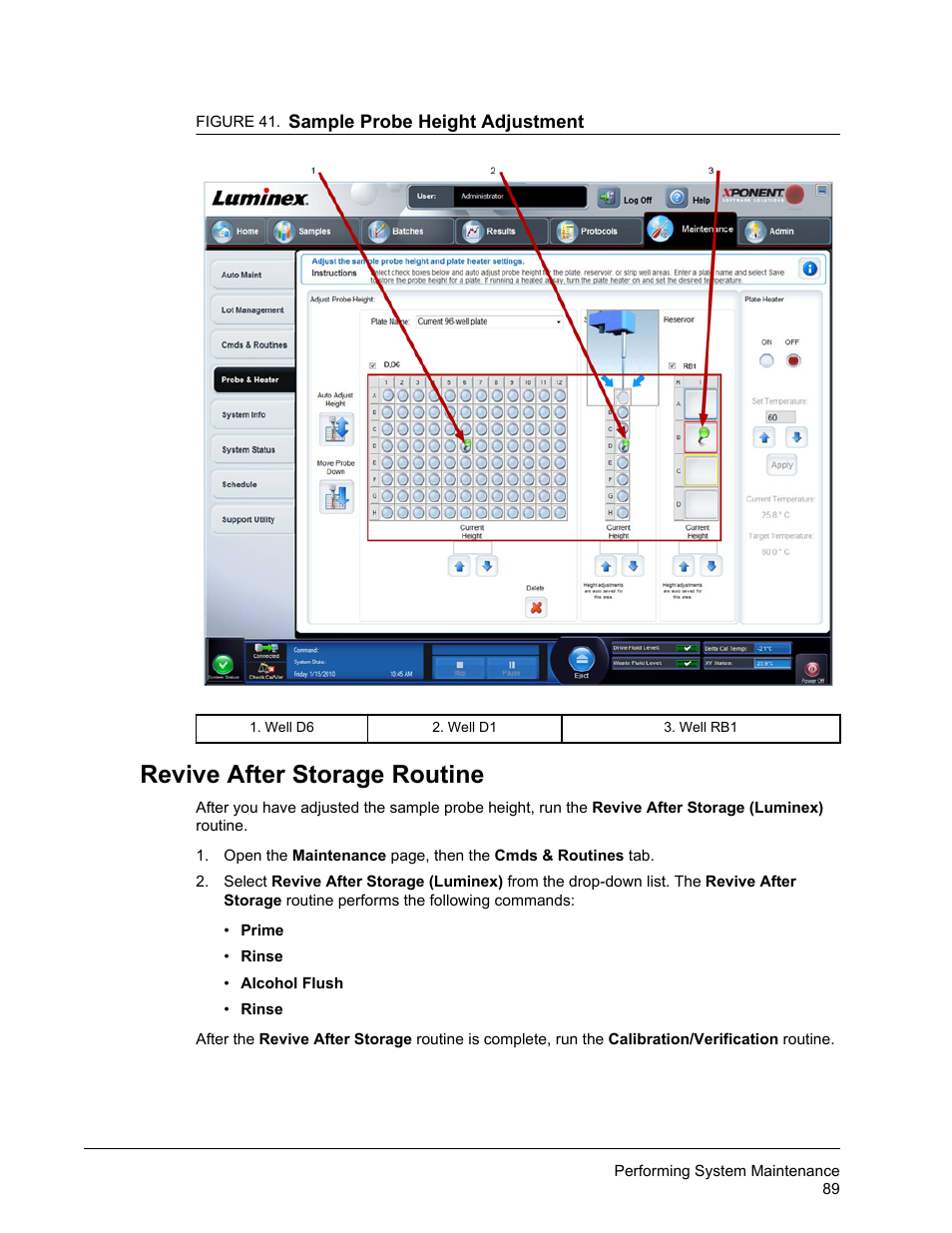 Revive after storage routine | Luminex xPONENT for MAGPIX User Manual | Page 102 / 126