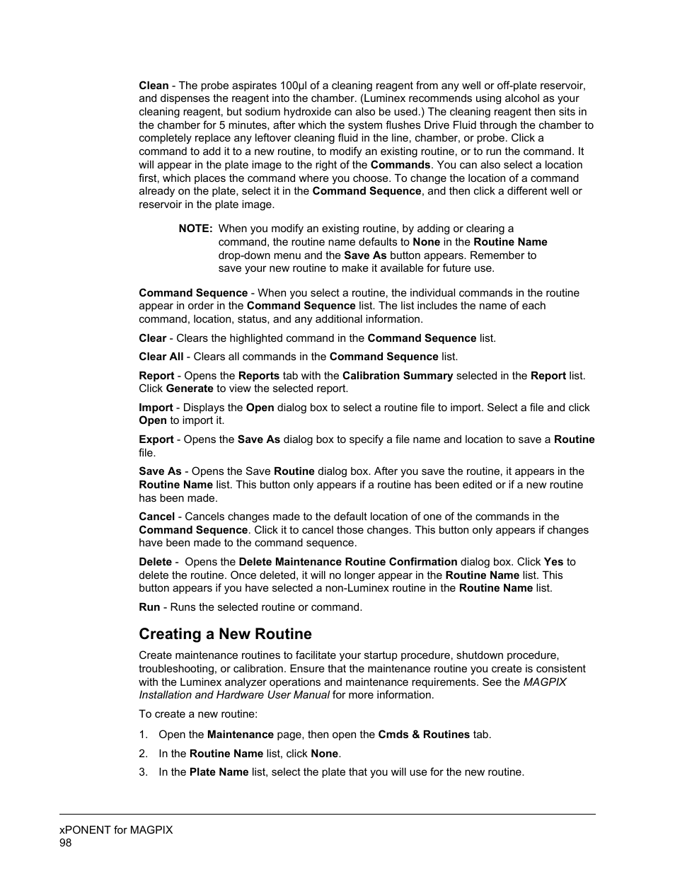 Creating a new routine | Luminex xPONENT for MAGPIX User Manual | Page 111 / 126