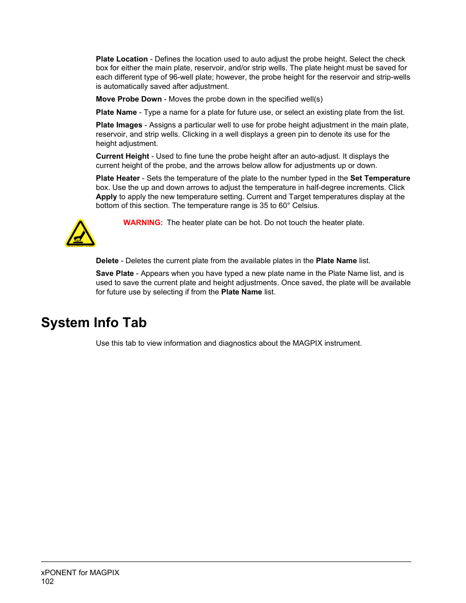System info tab | Luminex xPONENT for MAGPIX User Manual | Page 115 / 126