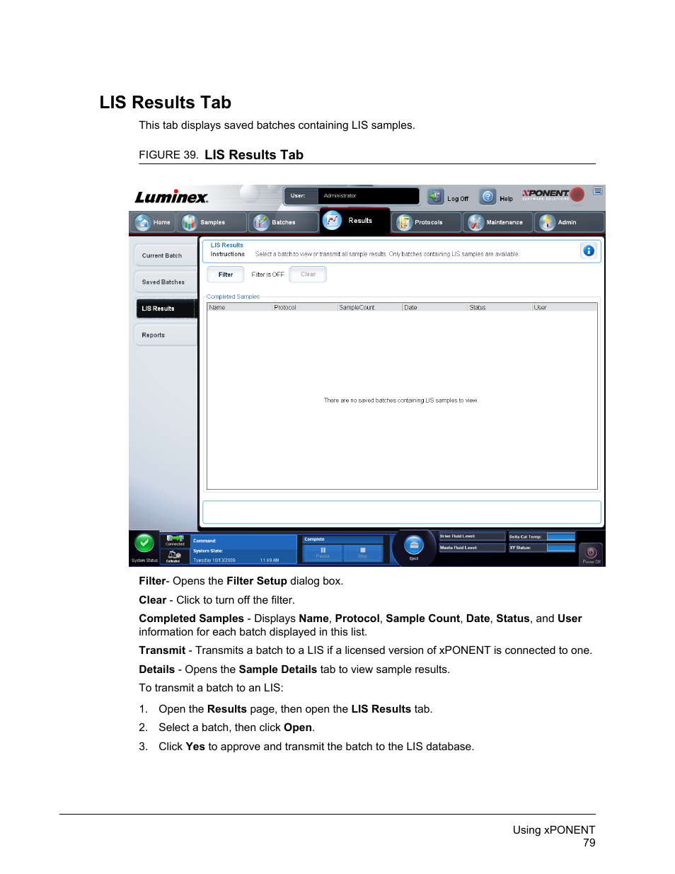 Lis results tab | Luminex xPONENT for MAGPIX User Manual | Page 92 / 126