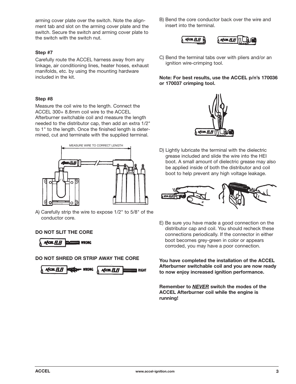 Mallory Ignition ACCEL AFTERBURNER SWITCHABLE COIL 140025 User Manual | Page 3 / 4