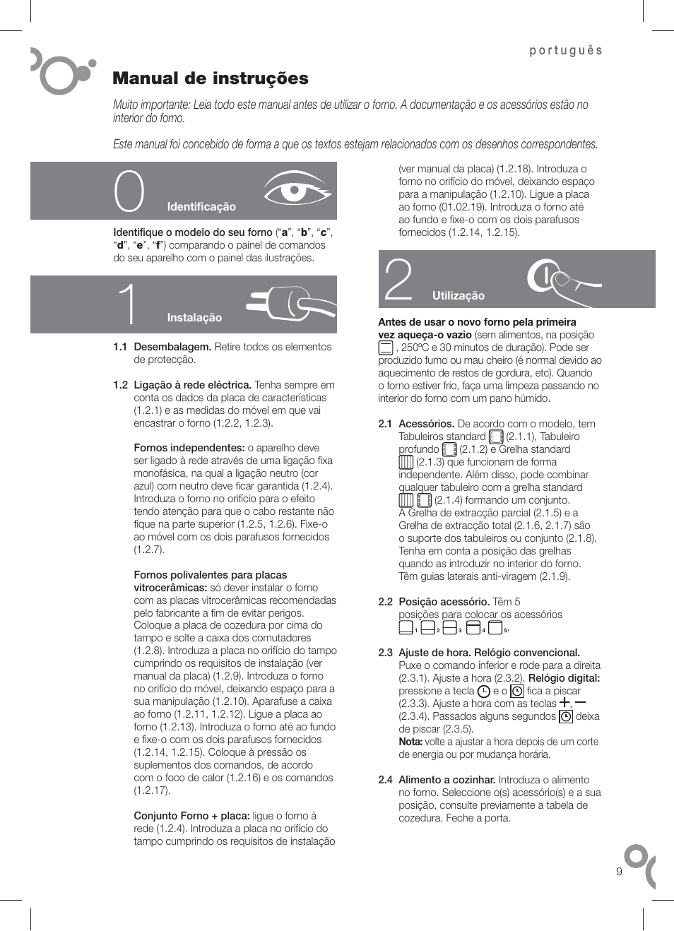 Manual de instruções | Fagor 6H-196 User Manual | Page 11 / 58