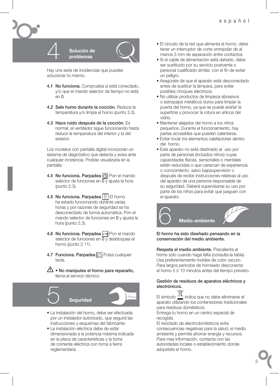 Fagor 6H-196 User Manual | Page 5 / 58