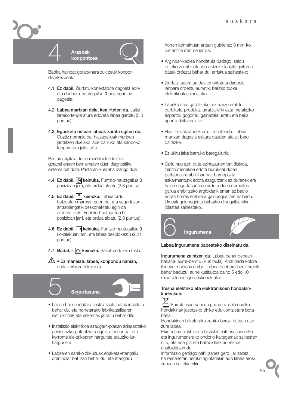 Fagor 6H-196 User Manual | Page 57 / 58