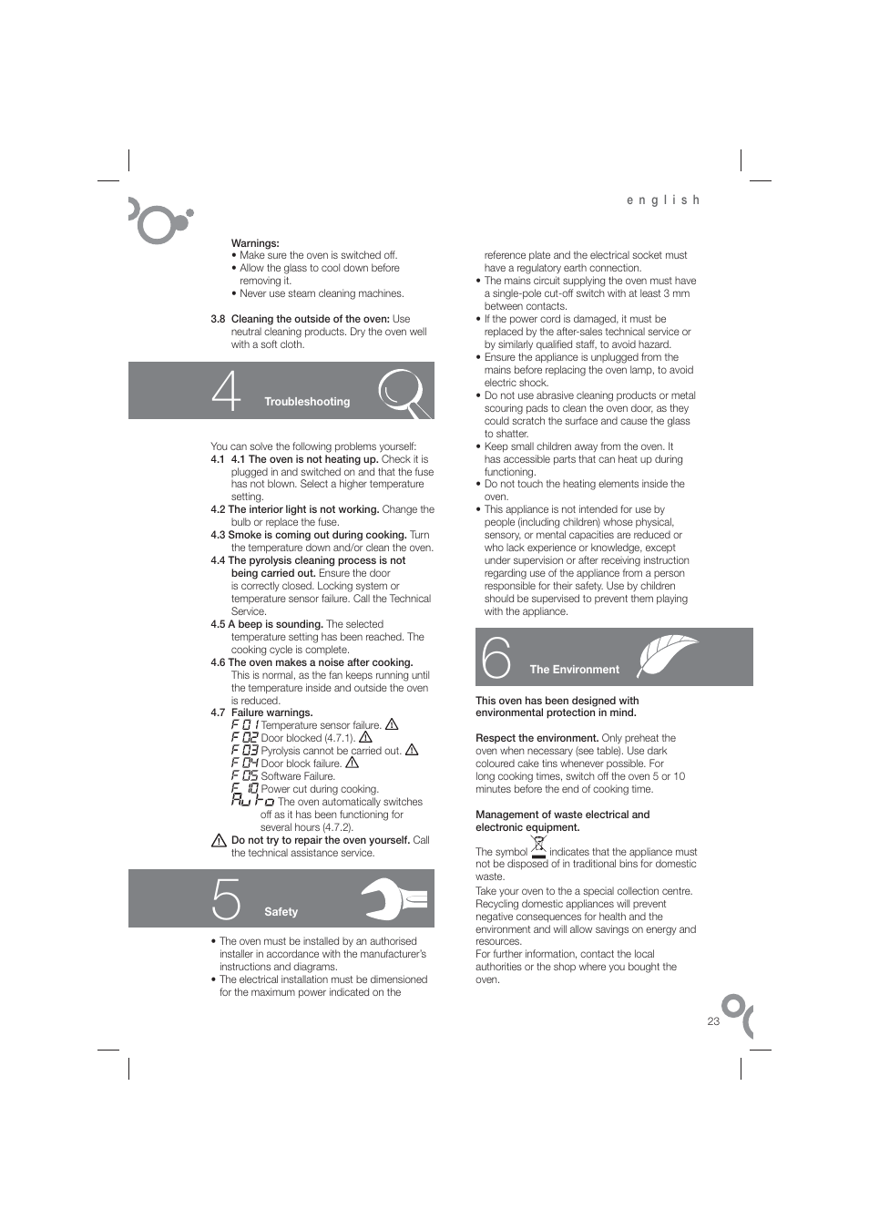 Fagor 6H-815ACTX User Manual | Page 25 / 82