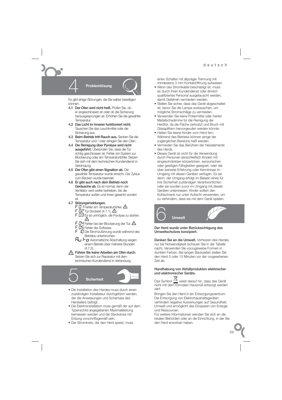 Fagor 6H-815ACTX User Manual | Page 31 / 82