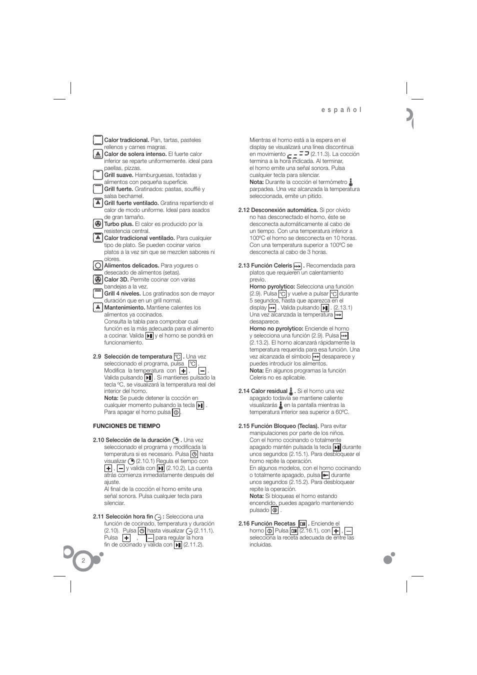 Fagor 6H-815ACTX User Manual | Page 4 / 82