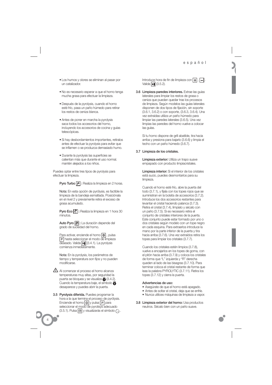 Fagor 6H-815ACTX User Manual | Page 6 / 82