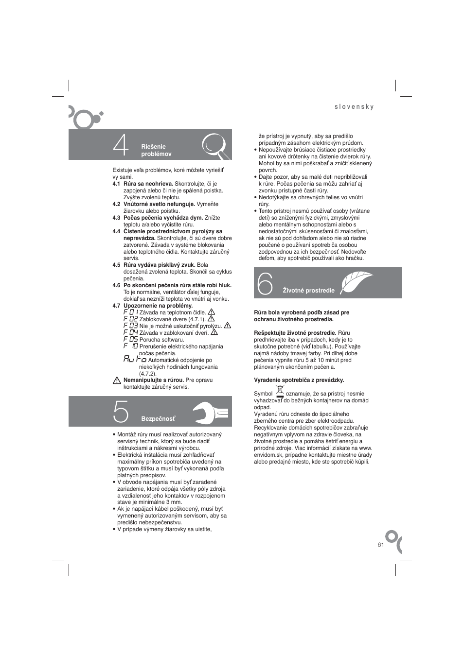 Fagor 6H-815ACTX User Manual | Page 63 / 82