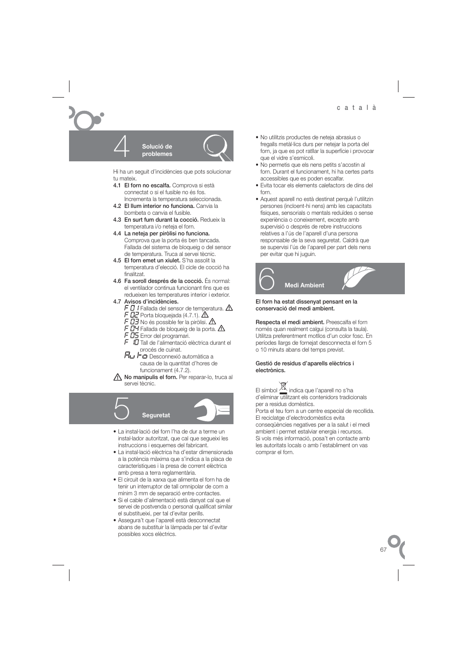 Fagor 6H-815ACTX User Manual | Page 69 / 82