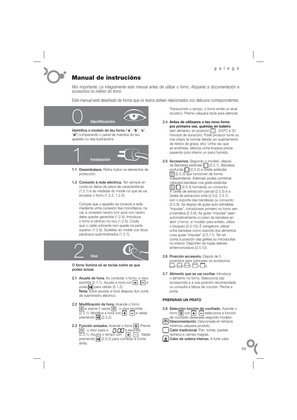 Manual de instrucións | Fagor 6H-815ACTX User Manual | Page 71 / 82