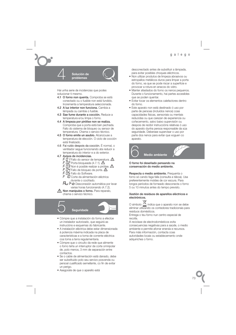 Fagor 6H-815ACTX User Manual | Page 75 / 82