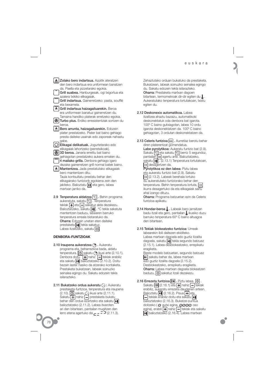 Fagor 6H-815ACTX User Manual | Page 78 / 82