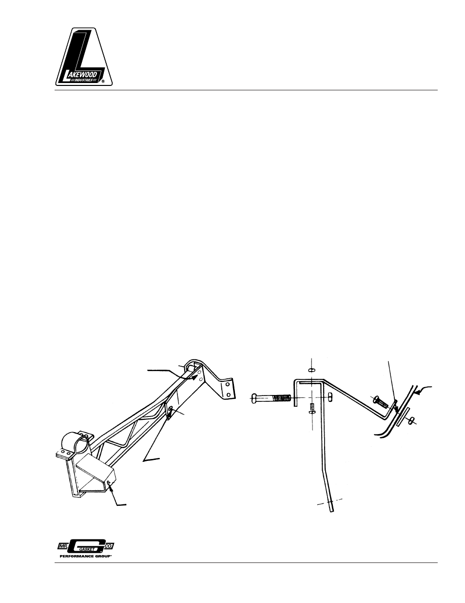 Mallory Ignition Lakewood REPLACEMENT HARDWARE KIT FOR 20536 LADDER BARS User Manual | 1 page