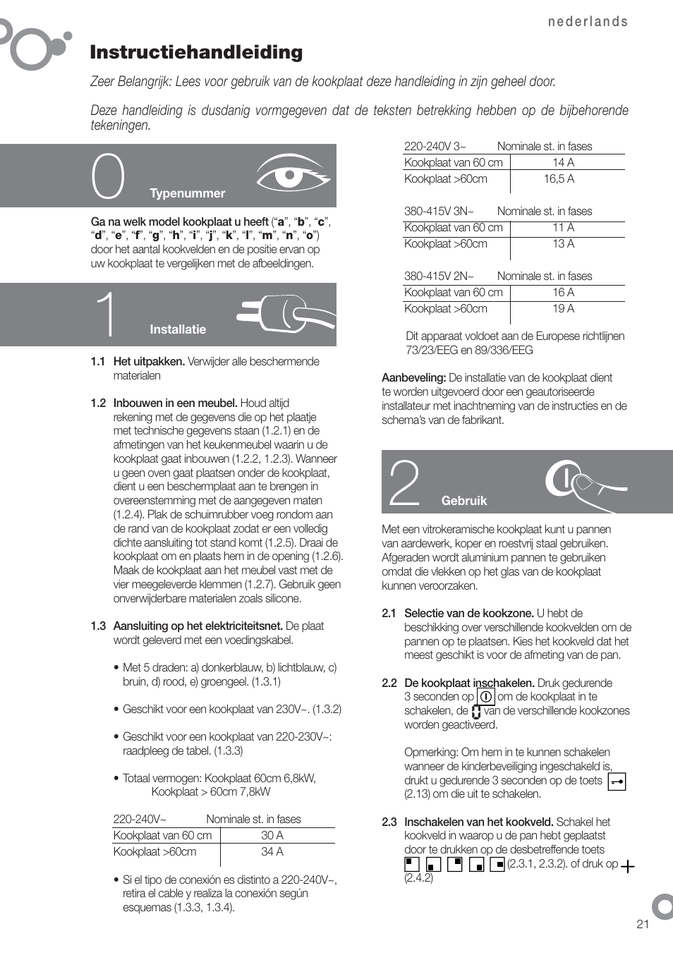 Instructiehandleiding | Fagor 2V-32TS User Manual | Page 23 / 58