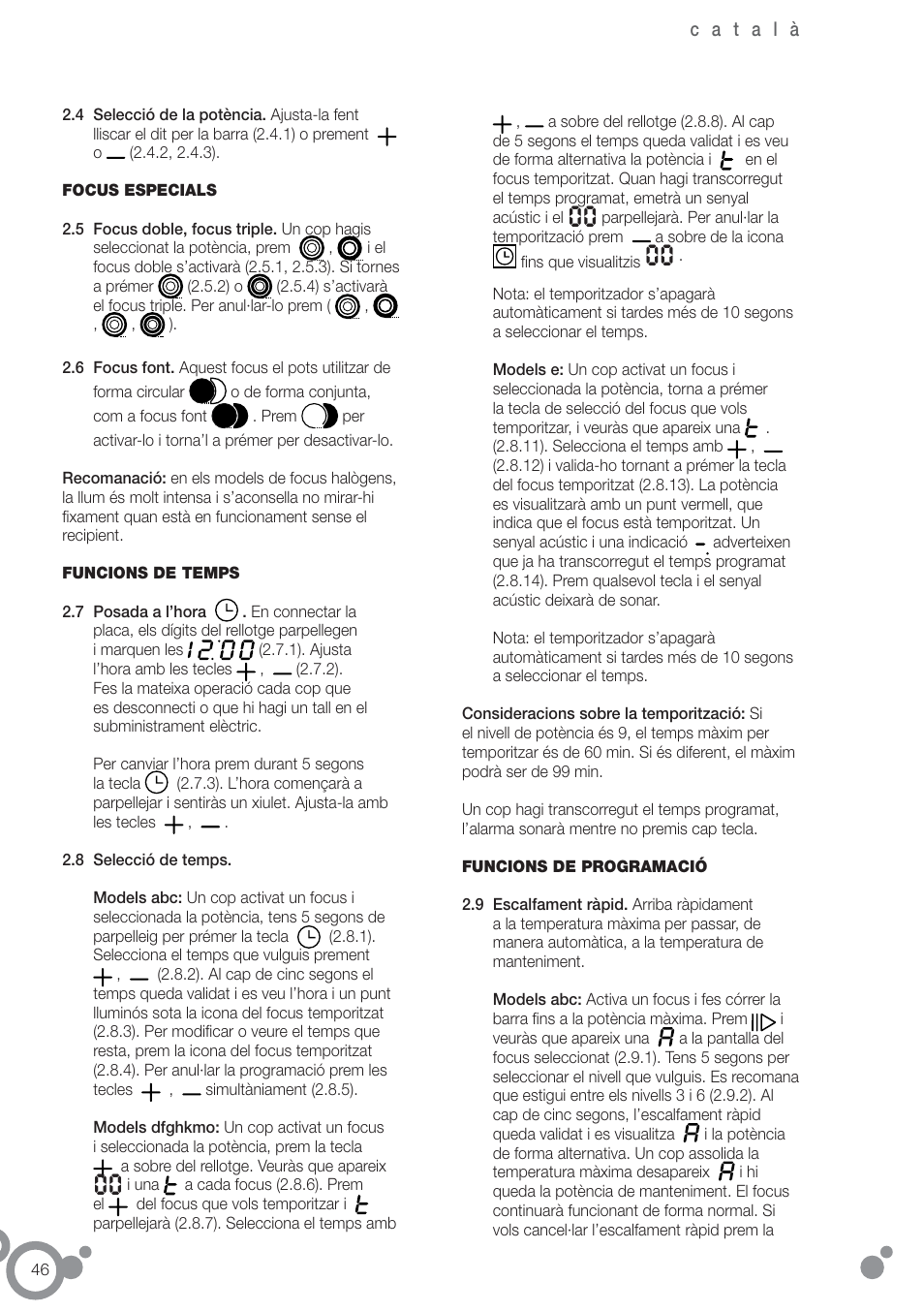 Fagor 2V-32TS User Manual | Page 48 / 58