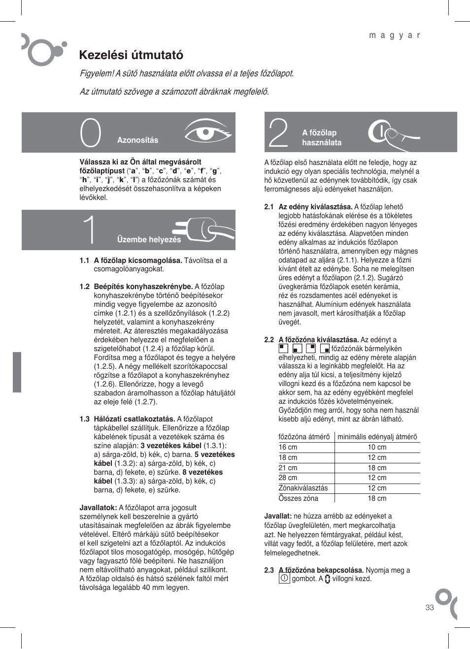 Kezelési útmutató | Fagor IF-4S User Manual | Page 35 / 58