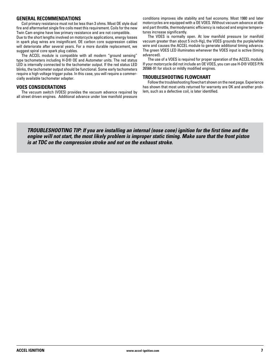 Mallory Ignition ACCEL Ignition 35496 User Manual | Page 7 / 8