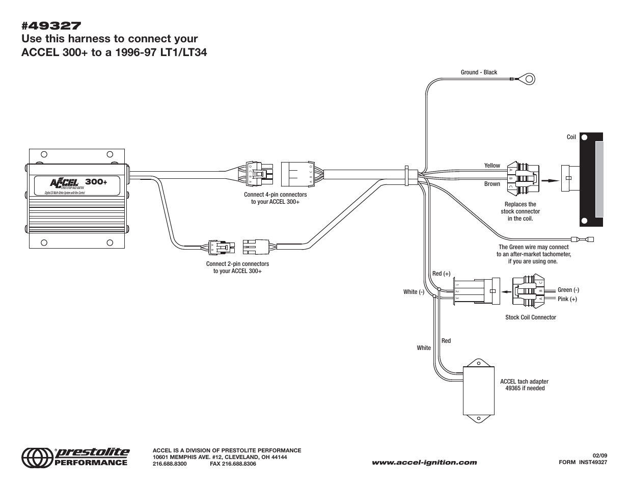 Mallory Ignition ACCEL 300 49327 User Manual | 1 page