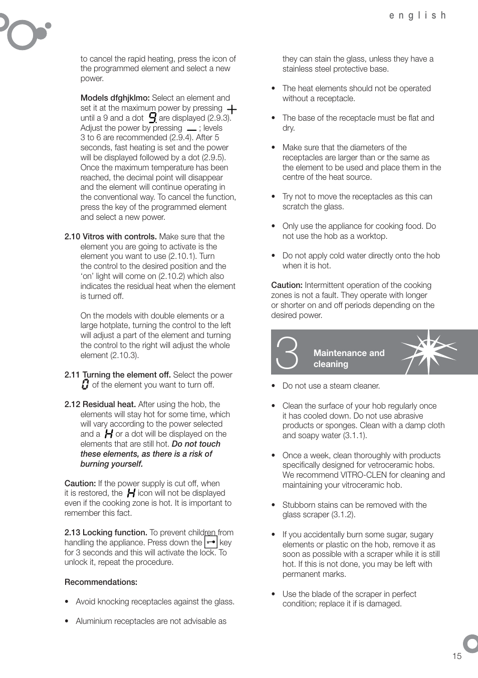 Fagor 2V-33TS User Manual | Page 17 / 62