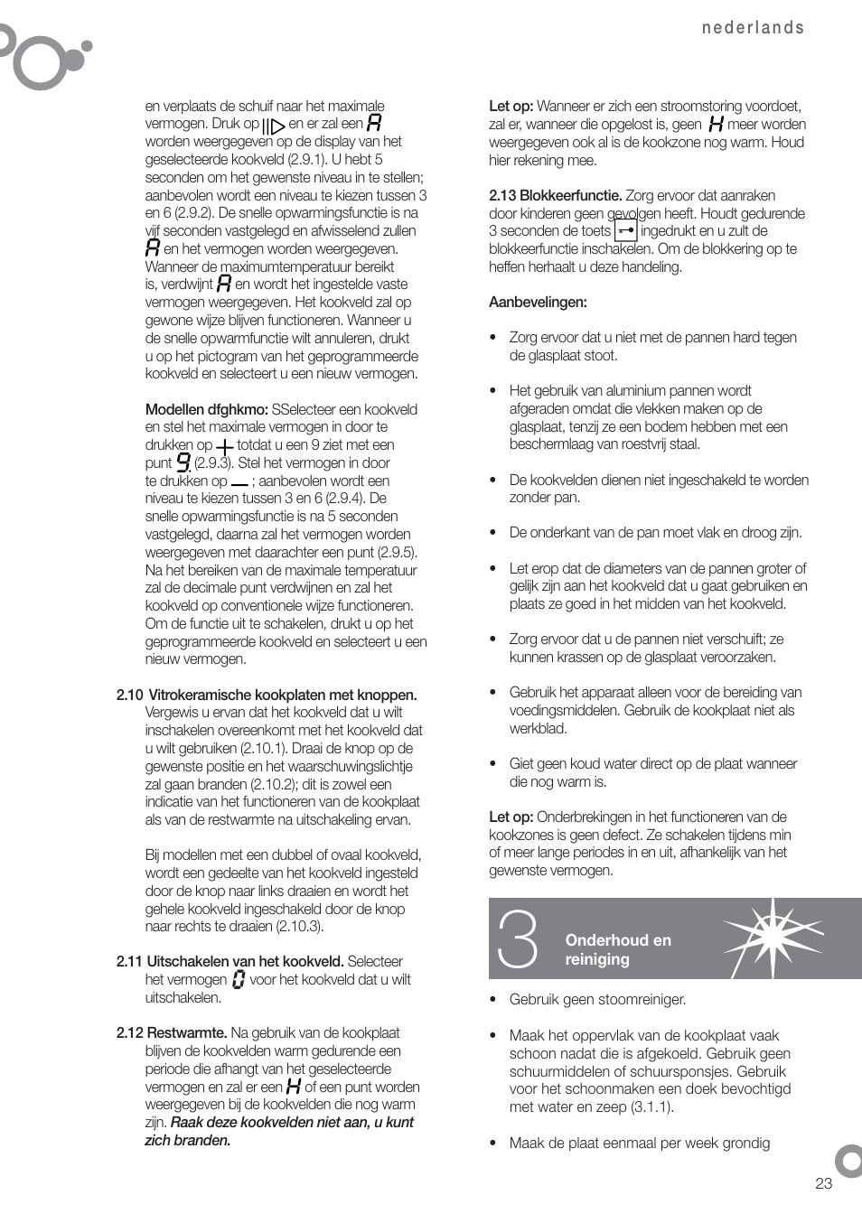 Fagor 2V-33TS User Manual | Page 25 / 62