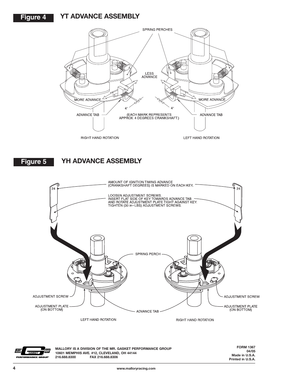 Mallory Ignition Mallory READ INSTRUCTIONS COMPLETELY BEFORE BEGINNING 29014 User Manual | Page 4 / 4