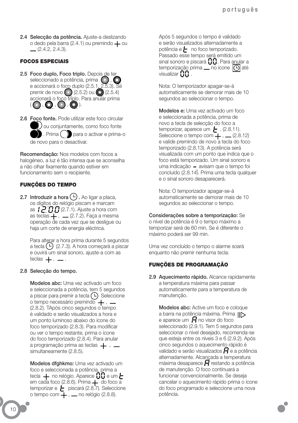 Fagor 2VFT-211AS User Manual | Page 12 / 62