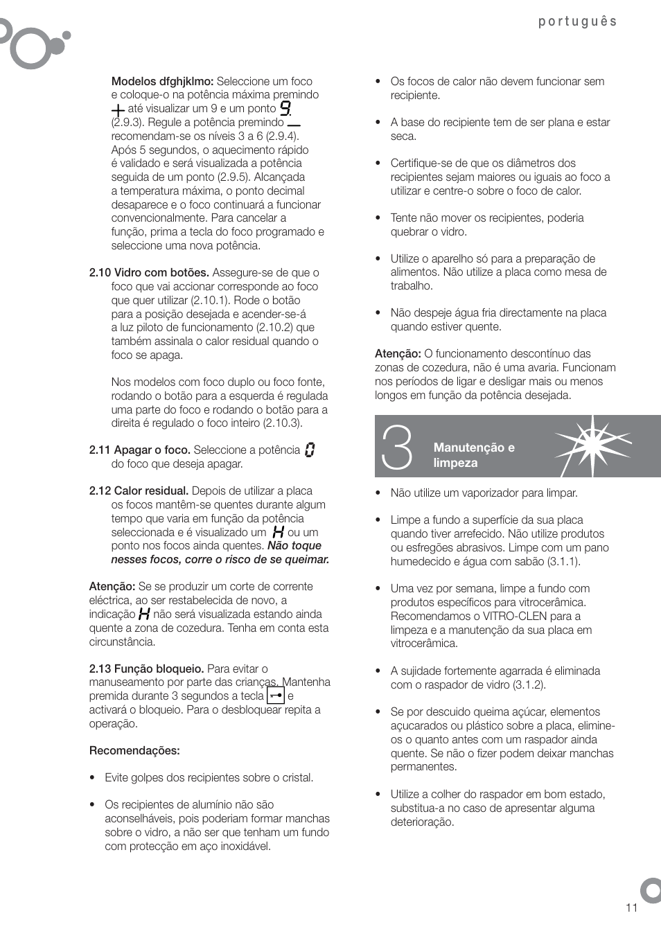 Fagor 2VFT-211AS User Manual | Page 13 / 62