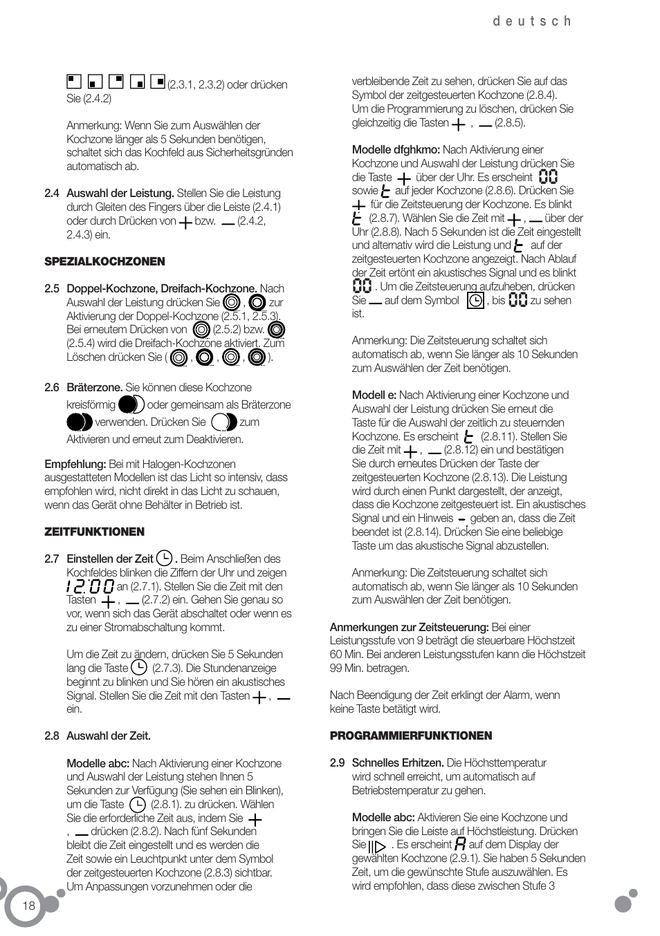 Fagor 2VFT-211AS User Manual | Page 20 / 62