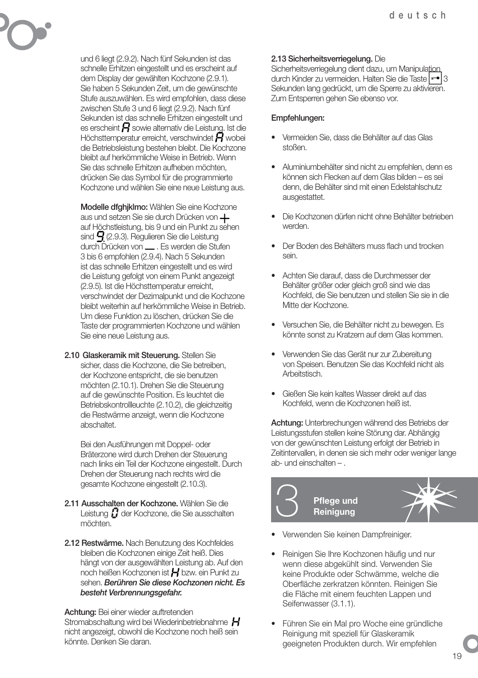 Fagor 2VFT-211AS User Manual | Page 21 / 62