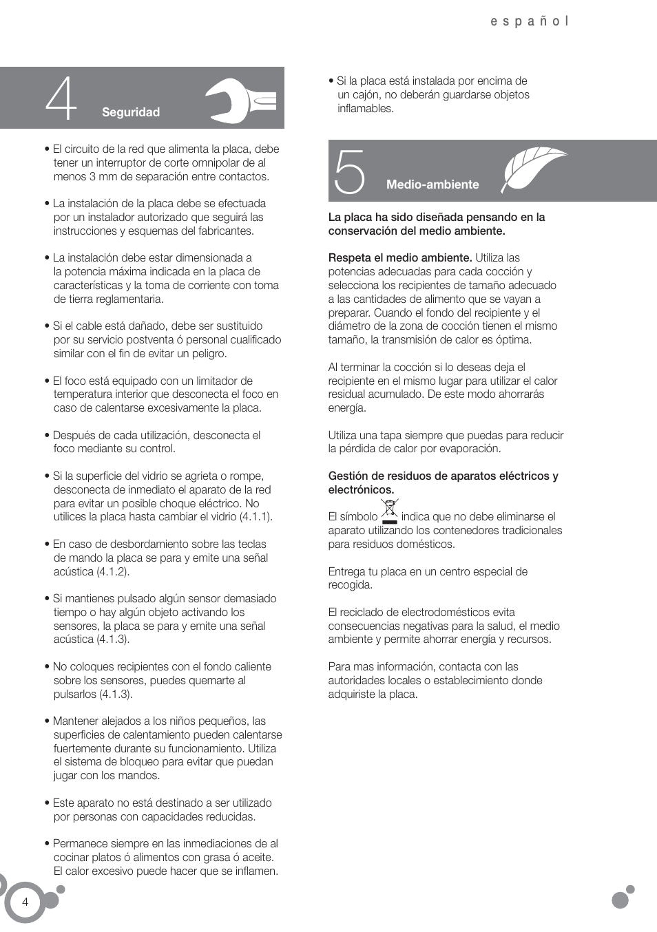 Fagor 2VFT-211AS User Manual | Page 6 / 62