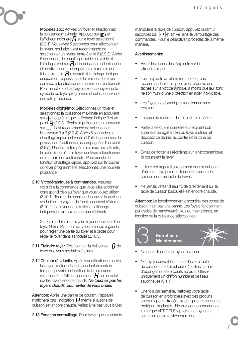 Fagor 2VFT-211AS User Manual | Page 9 / 62