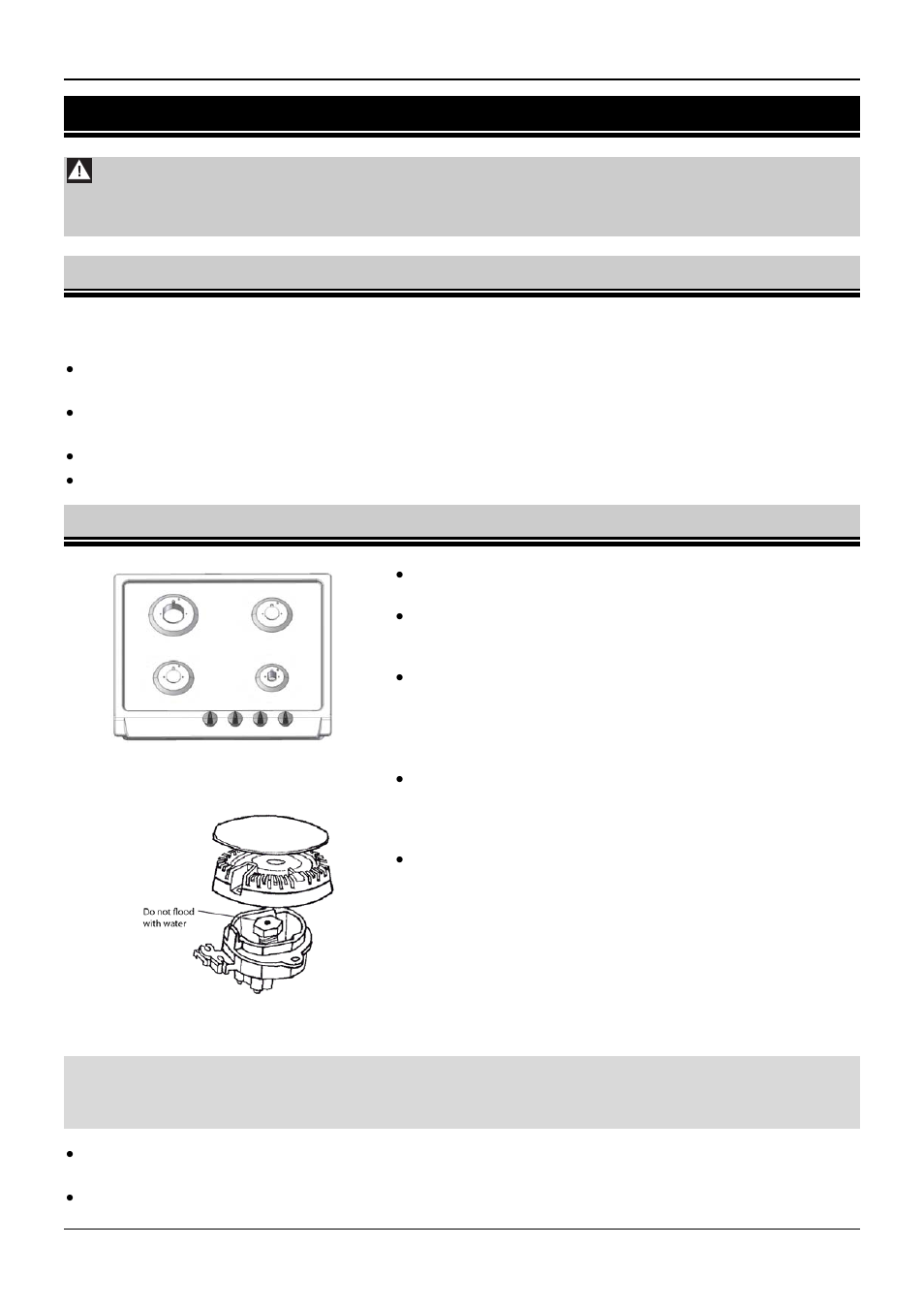 4 cleaning and maintenance, 1 general recommendations, 2 cleaning the hob and burners | Fagor 6FI-4GLSX User Manual | Page 15 / 52