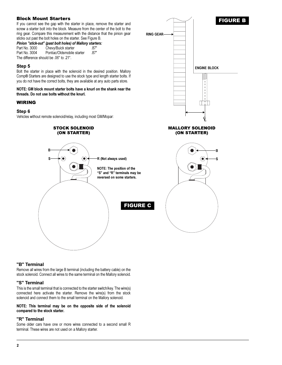 Mallory Ignition Mallory COMP STARTER User Manual | Page 2 / 4