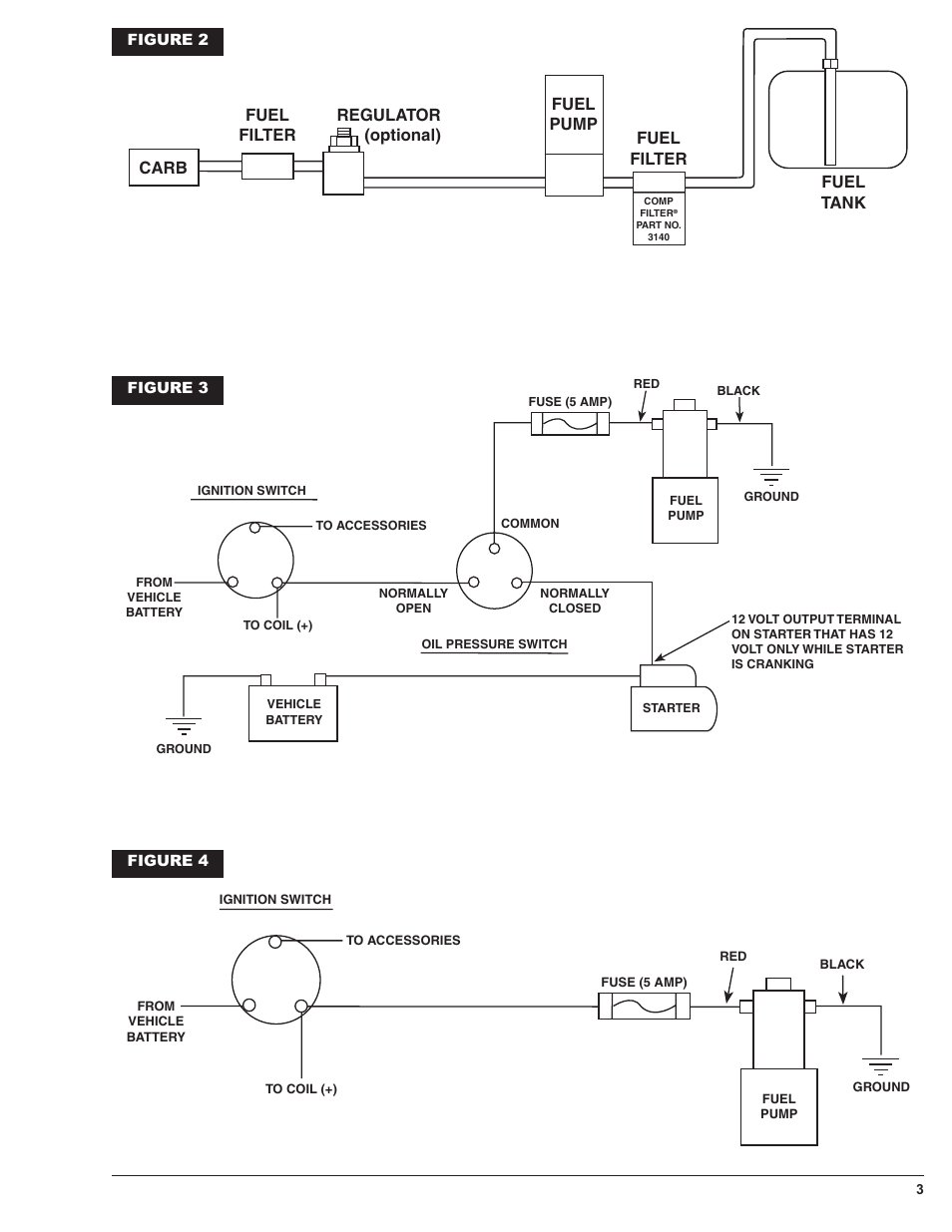 Mallory Ignition Mallory COMP PUMP SERIES 70 ELECTRIC FUEL PUMP 4070LP User Manual | Page 3 / 4