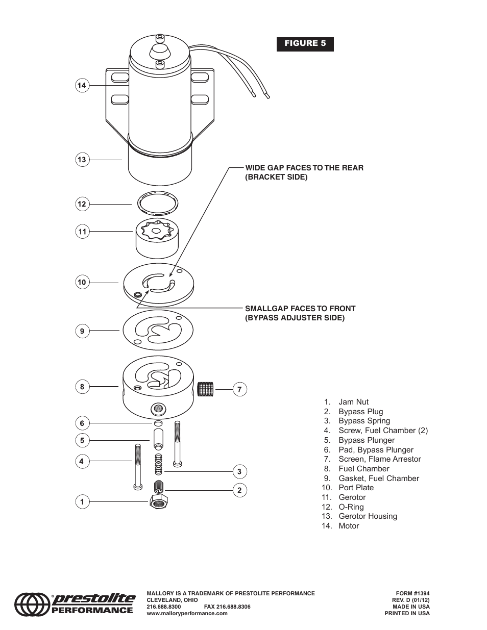 Mallory Ignition Mallory COMP PUMP SERIES 70 ELECTRIC FUEL PUMP 4070LP User Manual | Page 4 / 4