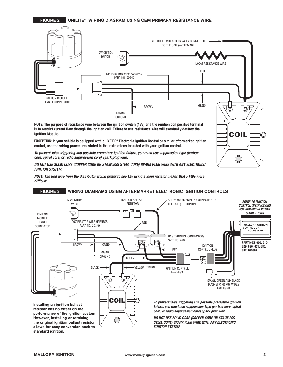 Coil | Mallory Ignition Mallory UNILITE DISTRIBUTOR 37_38_45_47 User Manual | Page 3 / 4