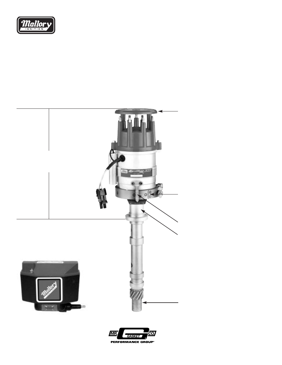 Mallory Ignition Mallory SPRINTMAG III MAGNETO IGNITION SYSTEM User Manual | 1 page