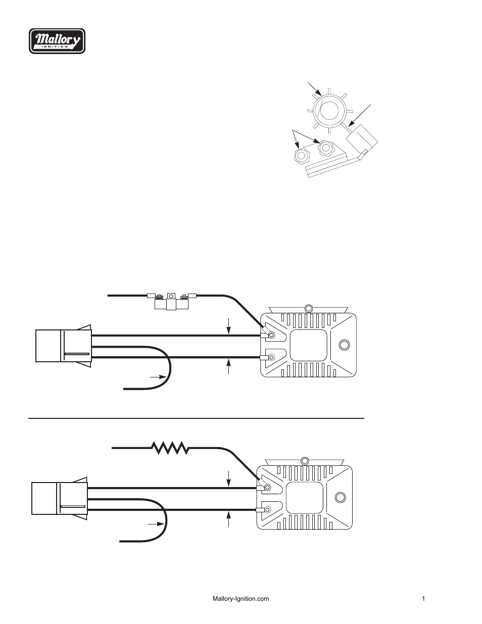Ma1270_ignmodule_605_609, Coil | Mallory Ignition Module 605_609 User Manual | Page 2 / 6