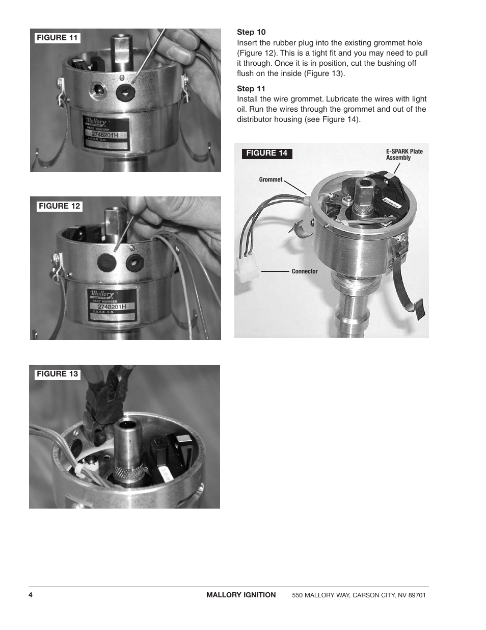 Mallory Ignition Mallory E-SPARK BREAKERLESS CONVERSION KIT 61010M_61011M User Manual | Page 4 / 8