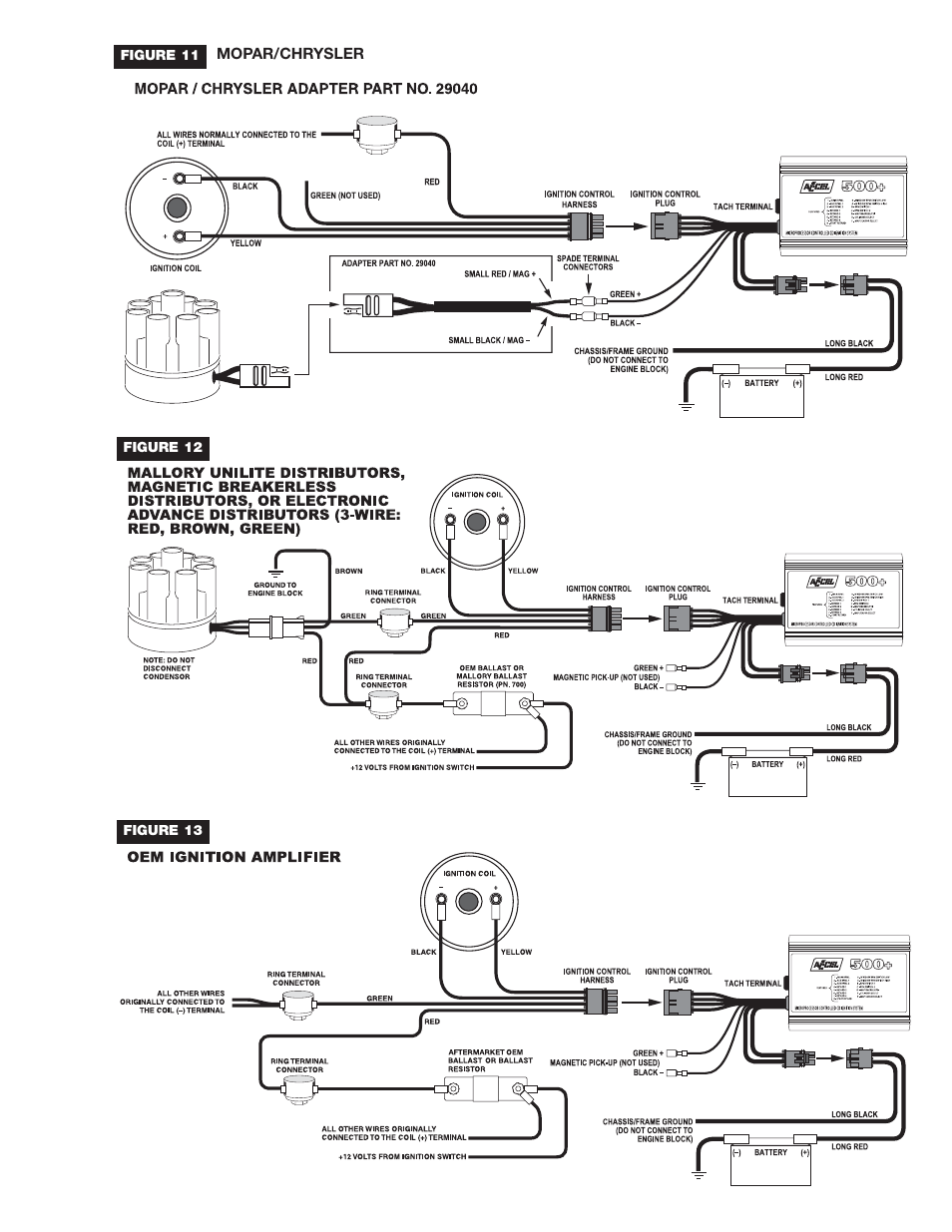 Mallory Ignition ACCEL 500+ ELECTRONIC IGNITION CONTROL 49500 User Manual | Page 7 / 12