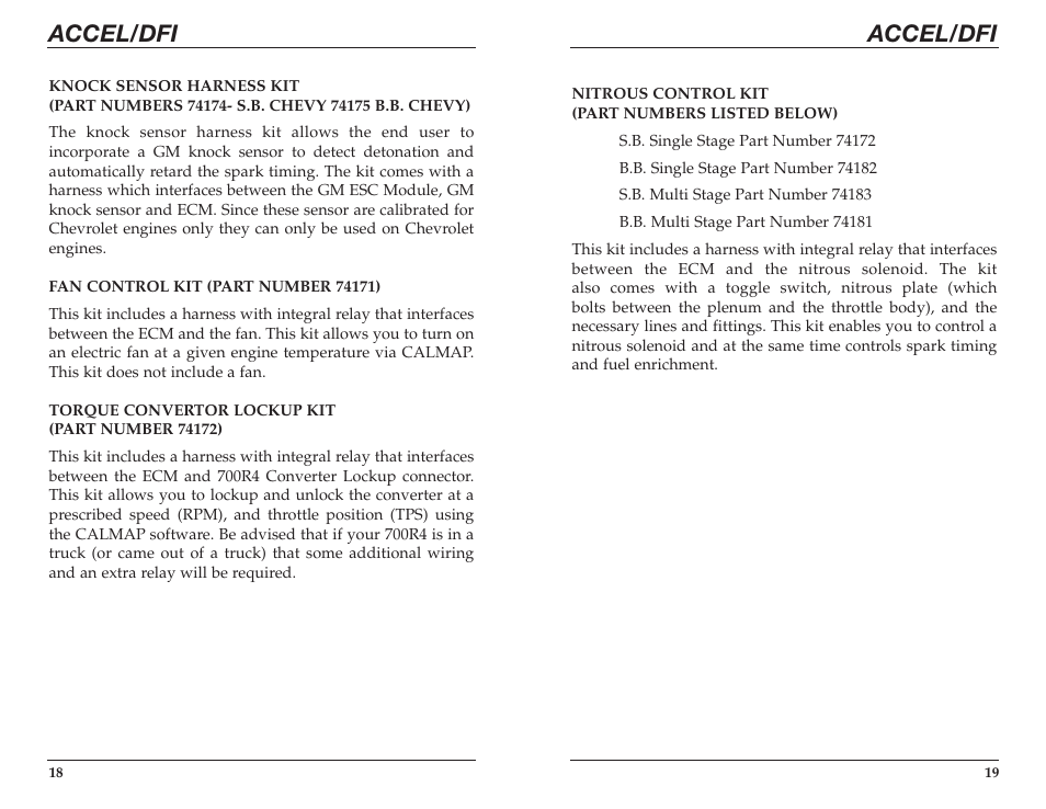 Accel/dfi | Mallory Ignition ACCEL CHEVROLET APPLICATIONS (including LT-1) 74022 User Manual | Page 11 / 17