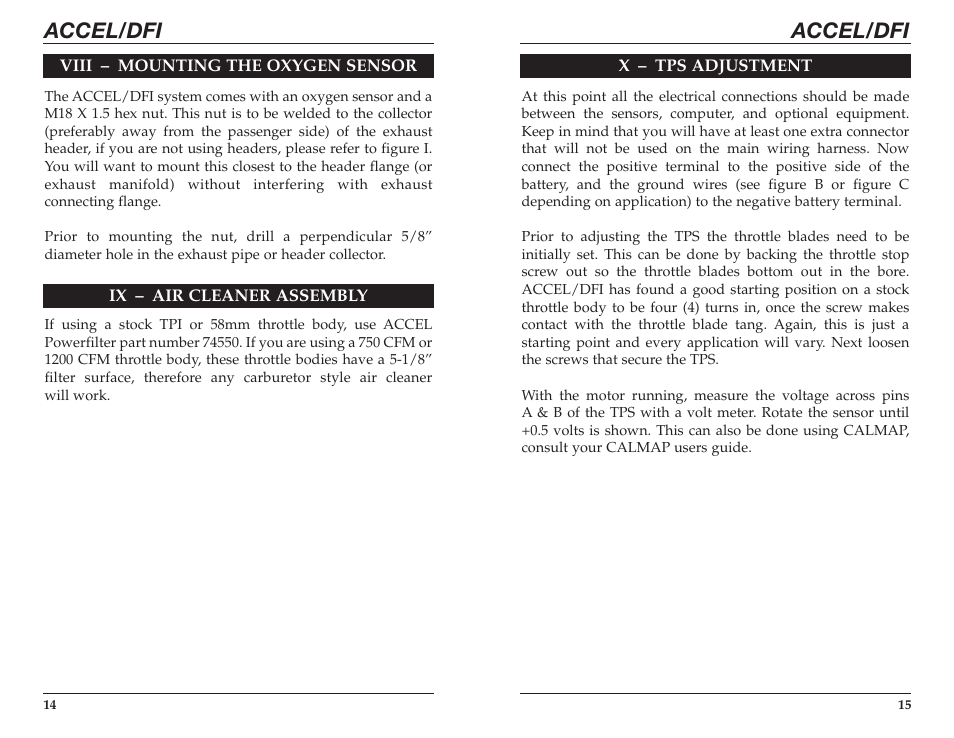 Accel/dfi | Mallory Ignition ACCEL CHEVROLET APPLICATIONS (including LT-1) 74022 User Manual | Page 9 / 17